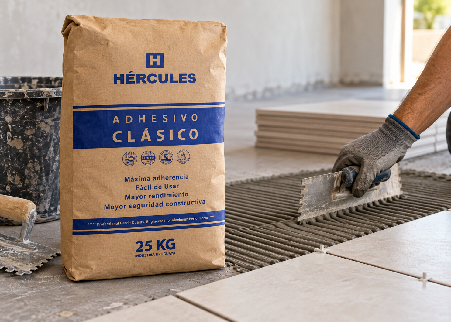 Bolsa de Adhesivo Clásico Hércules para cerámicos